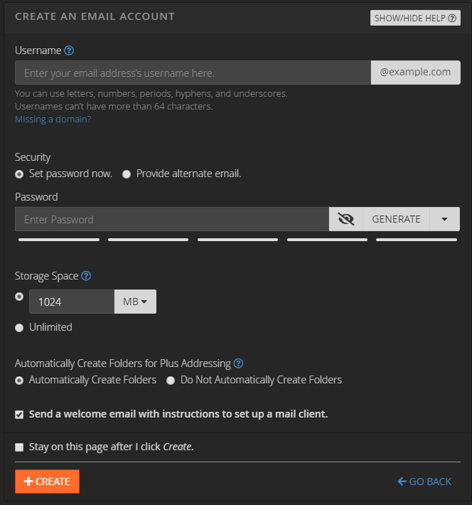 How to create an email account in cPanel — 3