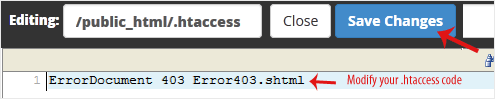 Comment éditer le fichier (Dot)htaccess dans le gestionnaire de fichiers cPanel — 5