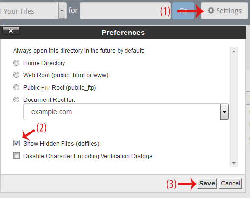 Comment éditer le fichier (Dot)htaccess dans le gestionnaire de fichiers cPanel — 2