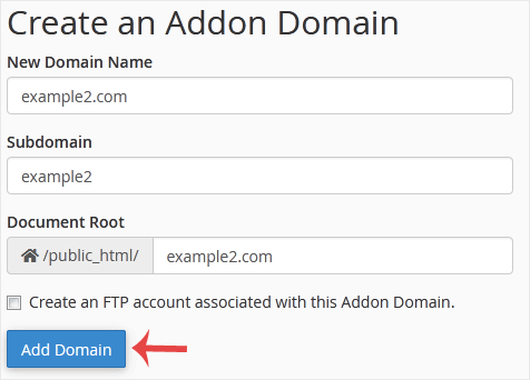 How to Create Addon Domains in cPanel — 2