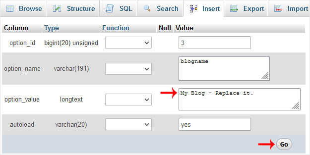 How to Edit a Database Table via phpMyAdmin in cPanel — 5