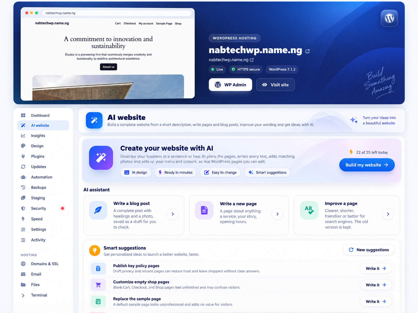 AI Website Creation