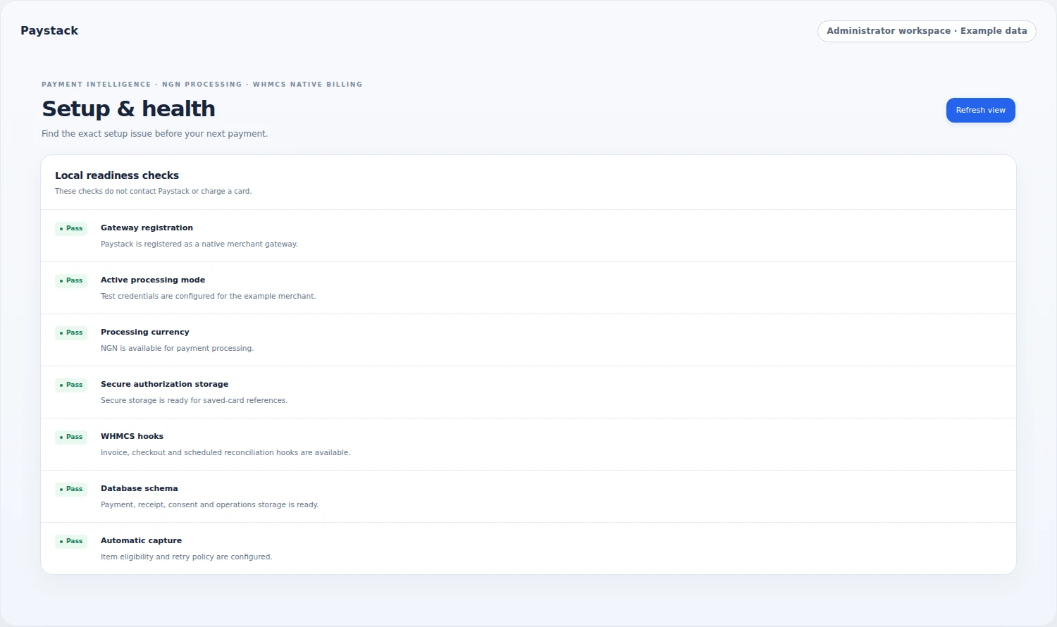 Paystack: Bring payment setup checks together